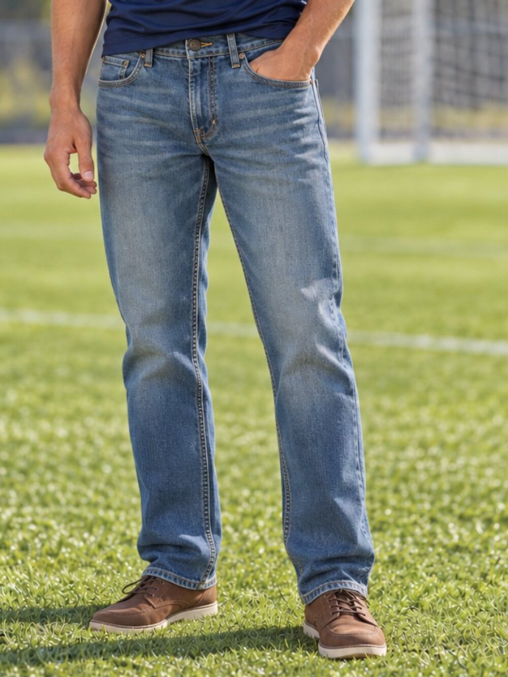 NWT - Sonoma Men’s Straight Fit Medium Wash Blue Jeans